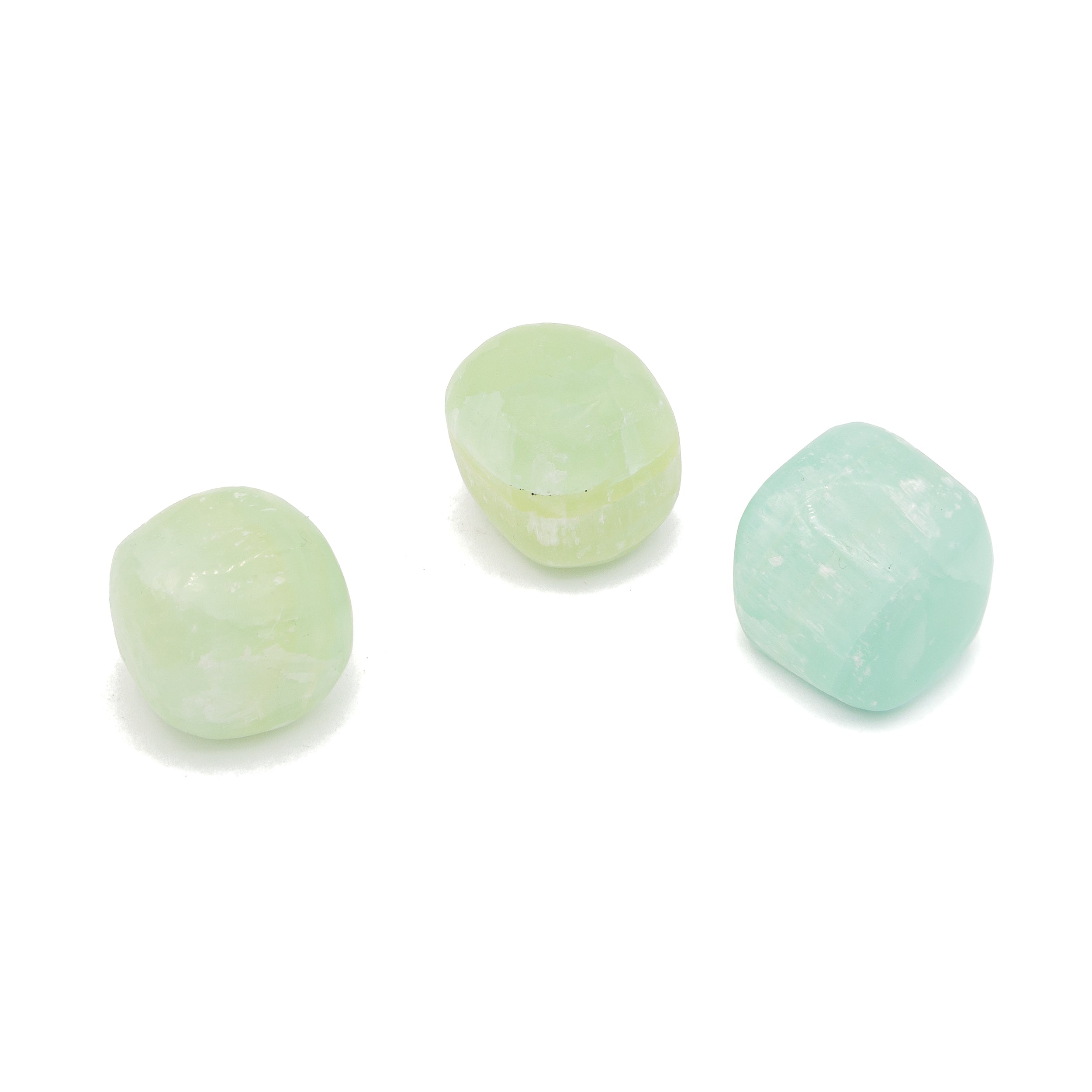 Calcite - Green Tumble $35